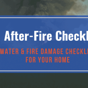 What to do after water or fire damage