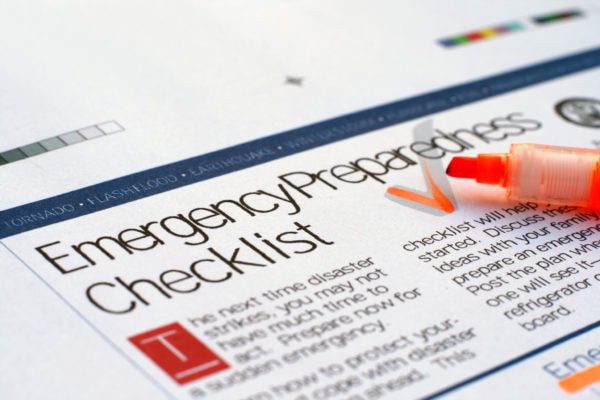 emergency response checklist