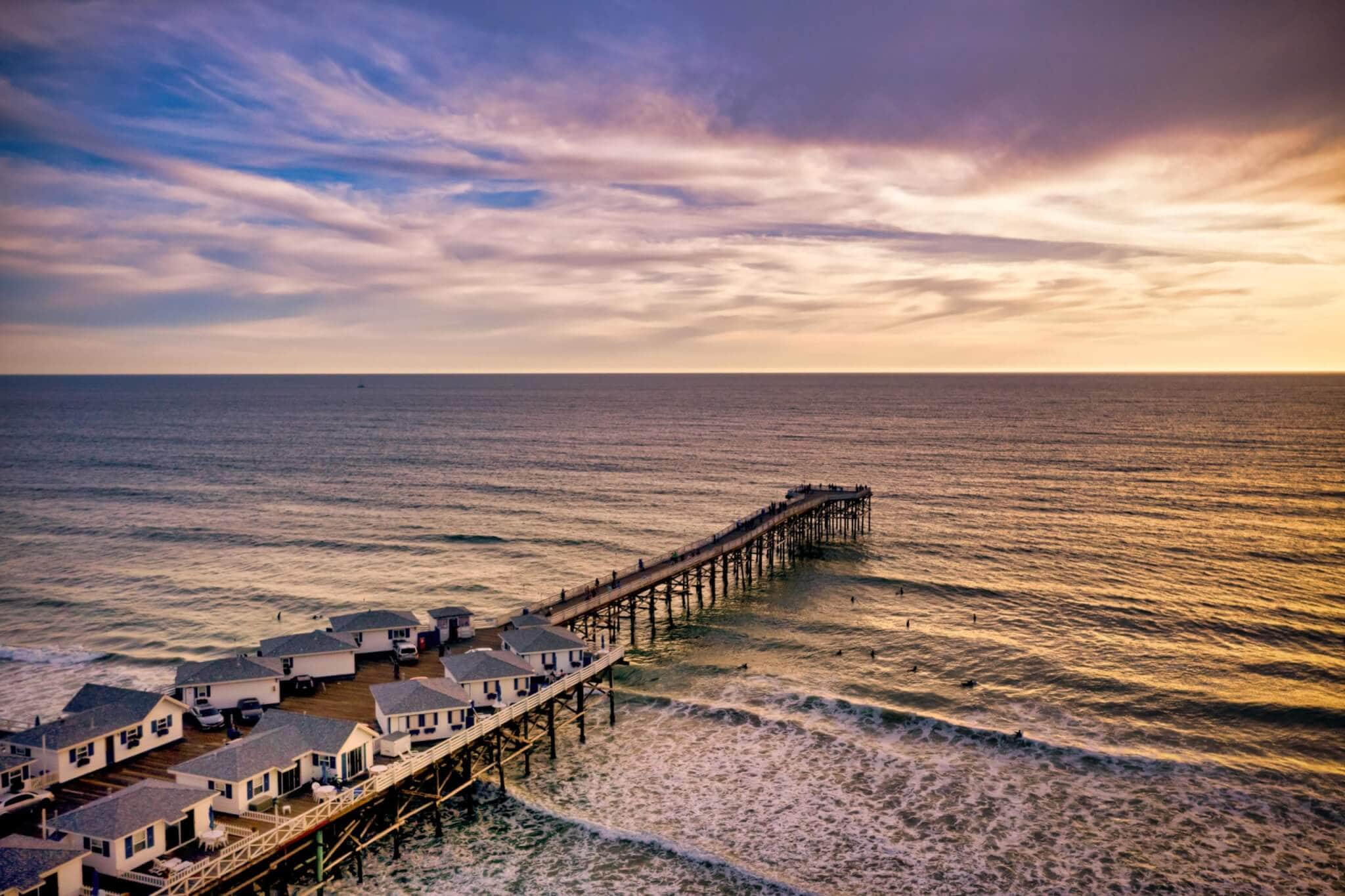 Crystal Pier in Pacific Beach, CA