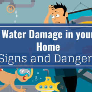 signs of water damage in your home graphic