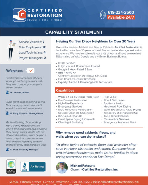 Capability Statement Property Manager